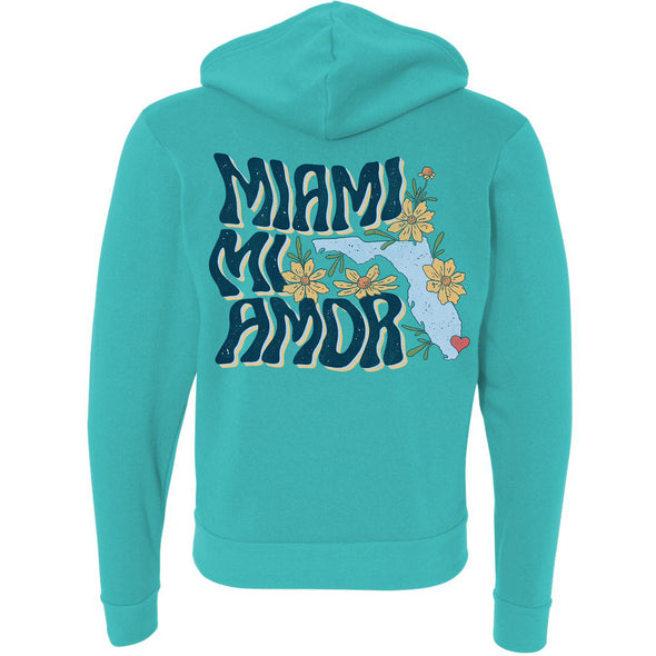 Miami mi Amor Florida Zipper Hoodie