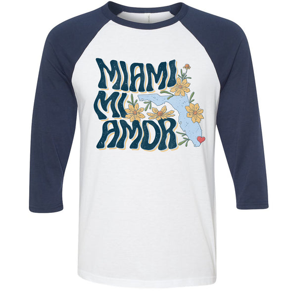 Miami mi Amor Florida Baseball Tee