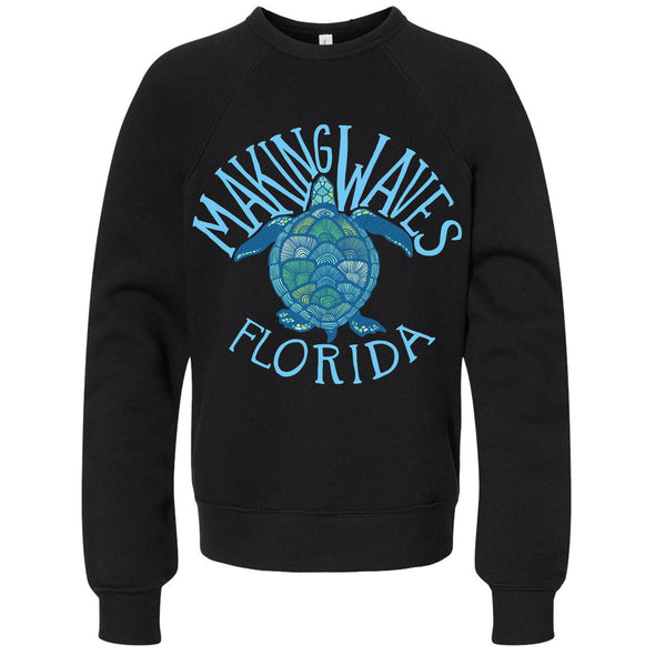 Sea Turtle Florida Raglan Youth Sweater