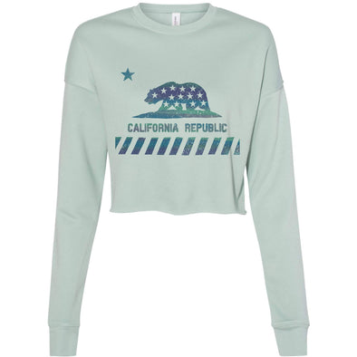 CA Star Flag Cropped Sweater-CA LIMITED