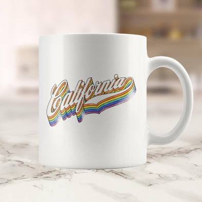 California Rainbow Mug-CA LIMITED