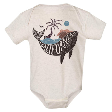 California Whale Baby Onesie-CA LIMITED