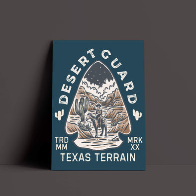 Desert Guard Texas Blue Dianne Poster-CA LIMITED