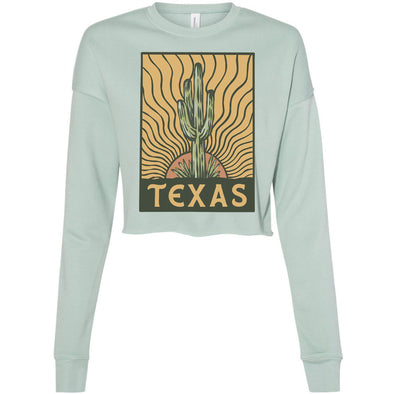 Desert Sunset TX Cropped Sweater-CA LIMITED