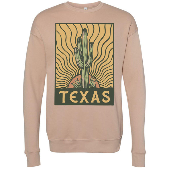 Desert Sunset TX Drop Shoulder Sweater-CA LIMITED