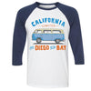 Diego to the Bay Baseball Tee-CA LIMITED