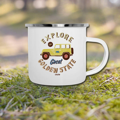 Explore The Great Golden State Camper Mug-CA LIMITED
