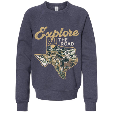 Explore the Road Texas Raglan Youth Sweater-CA LIMITED
