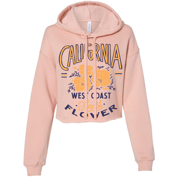 Finest Poppies Cropped Hoodie-CA LIMITED