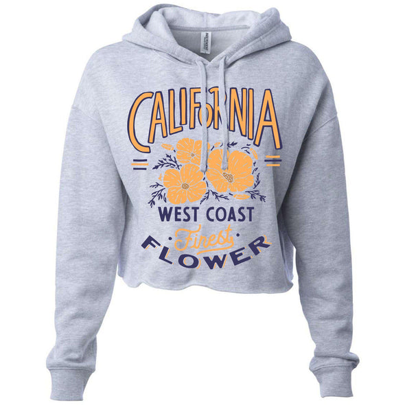 Finest Poppies Cropped Hoodie-CA LIMITED