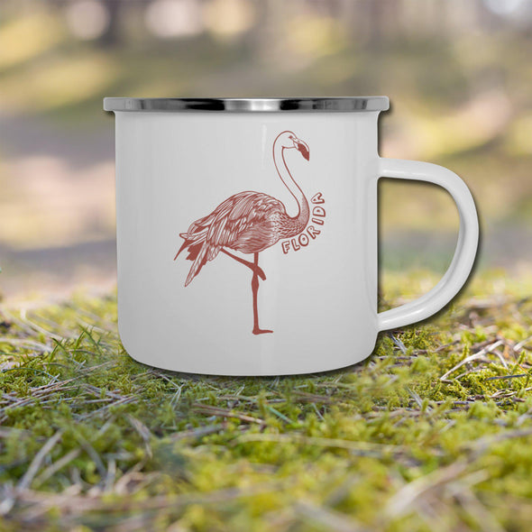 Flamingo FL Terracotta Camper Mug-CA LIMITED