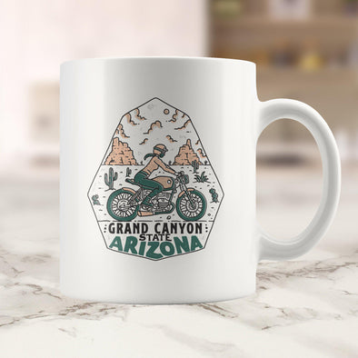 Grand Canyon Rider Arizona Ceramic Mug-CA LIMITED