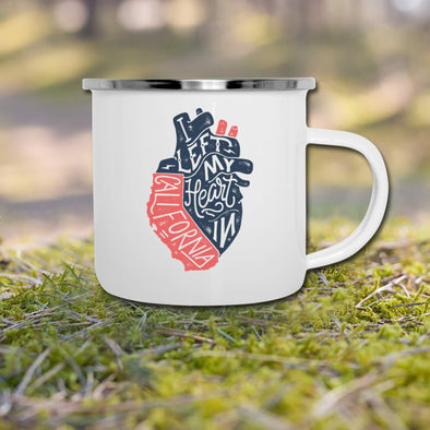 Heart Camper Mug-CA LIMITED