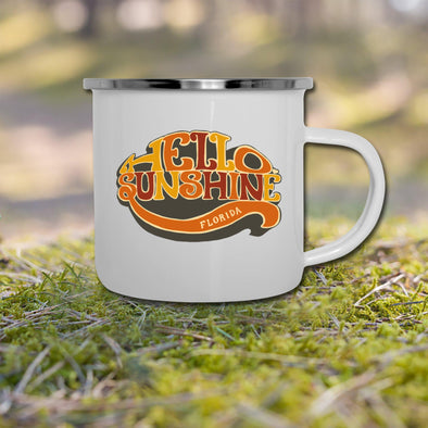 Hello Sunshine FL Brown Camper Mug-CA LIMITED