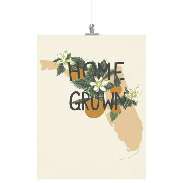 Home Grown Florida Cream Poster