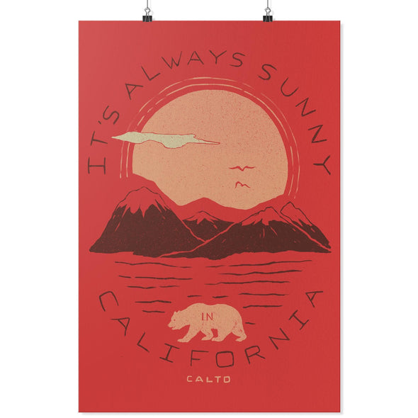 It's Always Sunny In California Red Poster-CA LIMITED