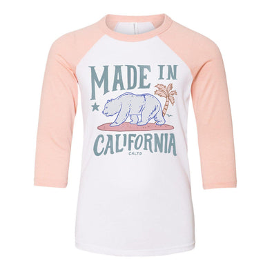 Made In California Youth Baseball Tee-CA LIMITED