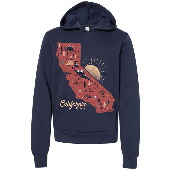 Map CA Love Youth Hoodie-CA LIMITED
