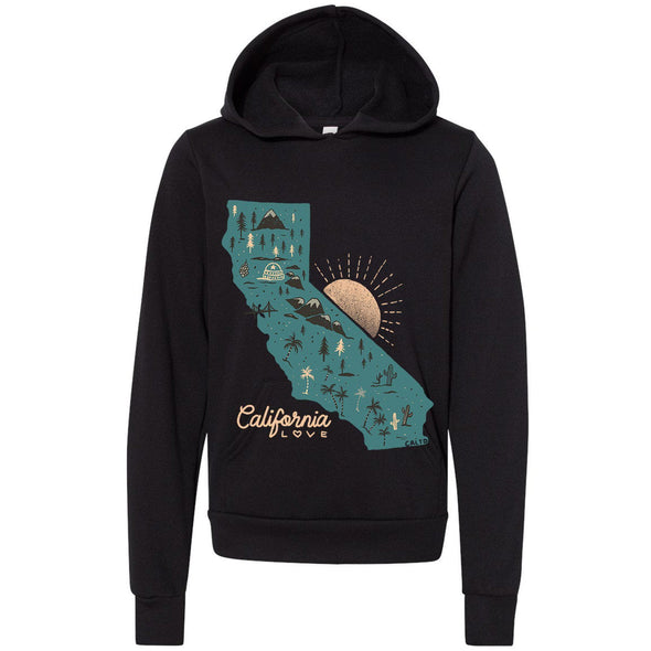 Map CA Love Youth Hoodie-CA LIMITED