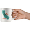 Map Ca Love Turquoise Mug-CA LIMITED