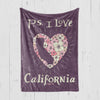 P.S. I Love California Blanket-CA LIMITED