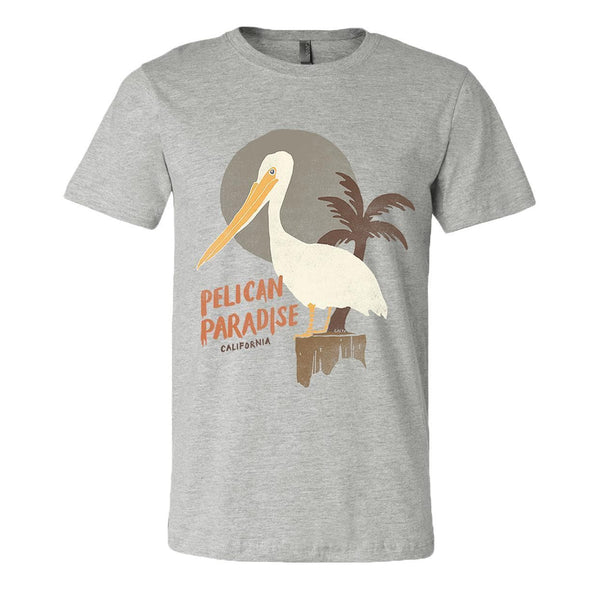 Pelican Paradise Athletic Grey Tee-CA LIMITED