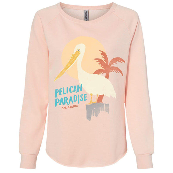 Pelican Paradise Blush Crewneck Sweatshirt-CA LIMITED