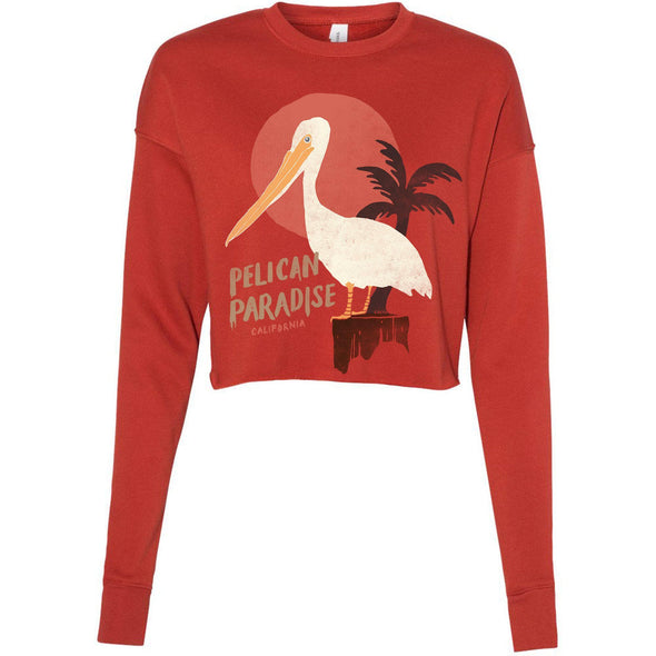 Pelican Paradise Brick Cropped Sweater-CA LIMITED