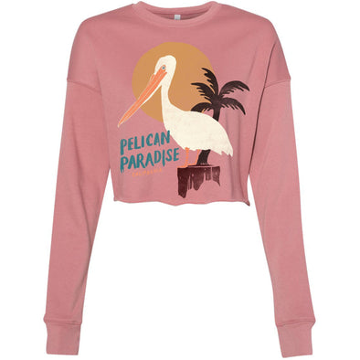 Pelican Paradise Mauve Cropped Sweater-CA LIMITED
