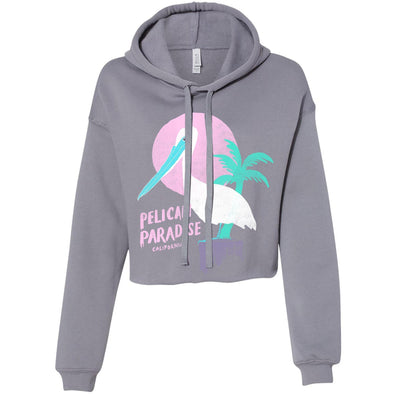 Pelican Paradise Storm Cropped Hoodie-CA LIMITED