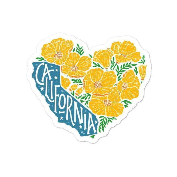 Poppy Heart Decal-CA LIMITED