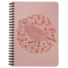 Poppy Quail Pink Spiral Notebook-CA LIMITED