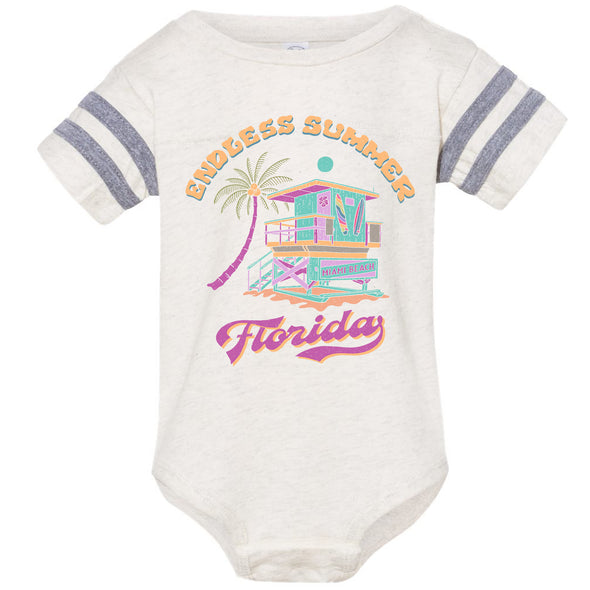 Endless Summer Florida Stripes Baby Onesie