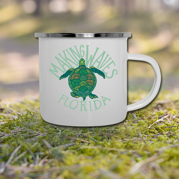 Sea Turtle FL Green Camper Mug-CA LIMITED