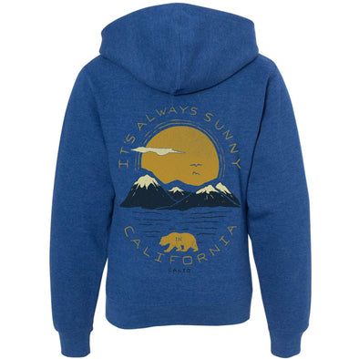 Sunny California Youth Zip Up Hoodie-CA LIMITED