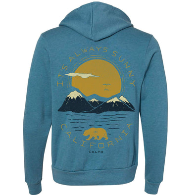 Sunny California Zip Up Hoodie-CA LIMITED