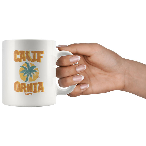 Sunset CA Love Orange Ceramic Mug-CA LIMITED