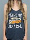 Take me to the beach racerback tank-CA LIMITED