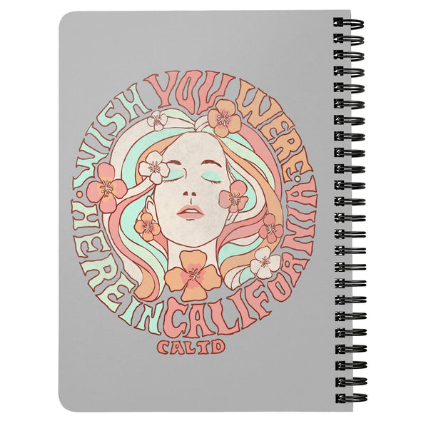 Wish Girl Grey Spiral Notebook-CA LIMITED