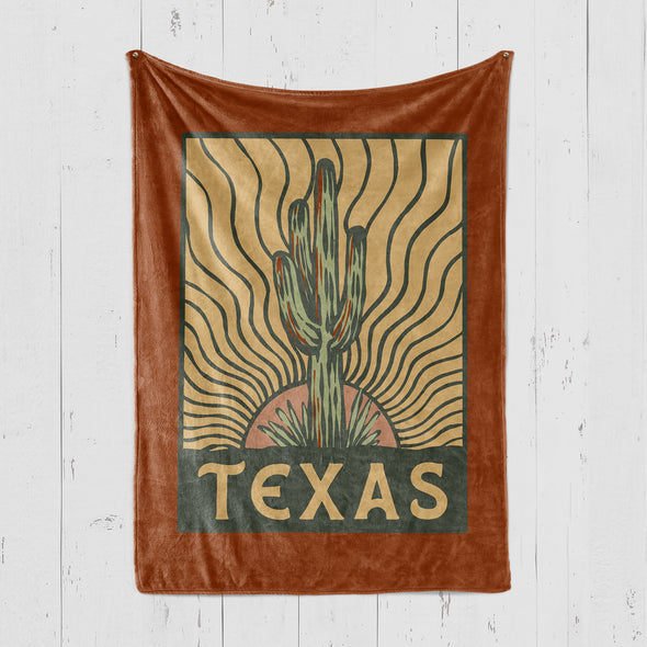 Desert Sunset Texas Blanket